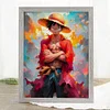 Pirate King Luffy-11CT Stamped Cross Stitch 30*40cm/11.81*15.75in