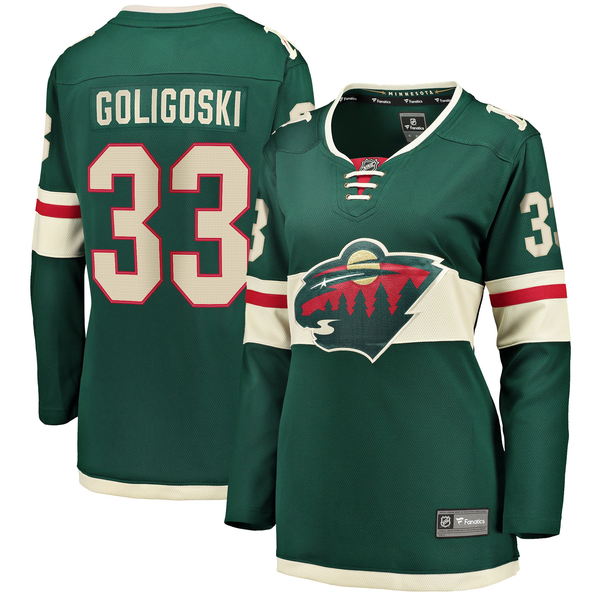Alex Goligoski Minnesota Wild Fanatics Women&rsquo;s Home Breakaway   Jersey &ndash; Green mysite