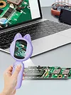 Kids Cat Shape Digital Magnifying Glass 2.0Inch Handheld Microscope for Kid Gift