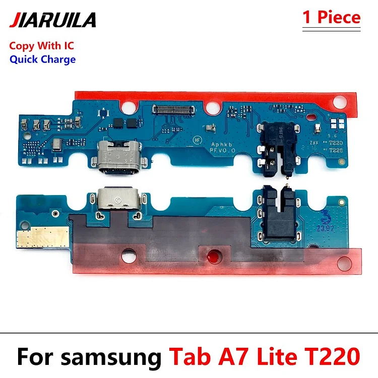 New For Samsung Tab A7 Lite T220 T225 SM-T225 SM-T220 USB Charging Port Microphone Dock Connector Board Flex Cable