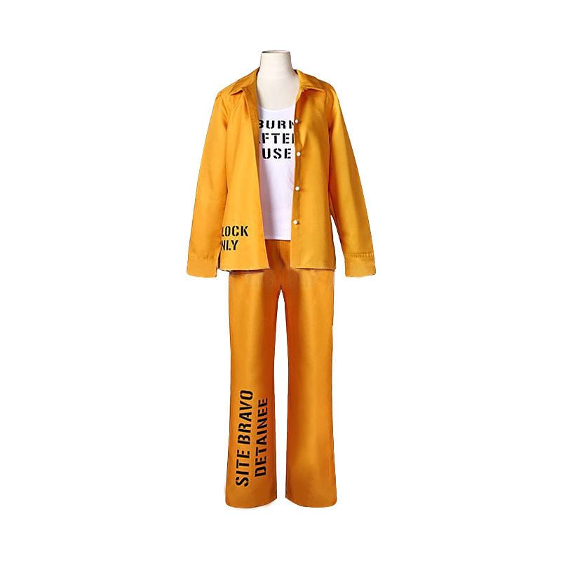 DC Suicide Squad Harley Quinn Prison Suit Cosplay Costume