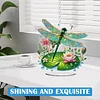 (US Only)Acrylic 2D Flat Print DIY Garden Dragonfly Diamond Art Tabletop Decorations