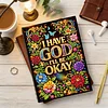 God Letters 5D DIY Diamond Art Painting Notebook Kit 50 Pages A5 Rhinestone Art Painting Notebook Kit for Adults Beginners Holiday Birthday Gift