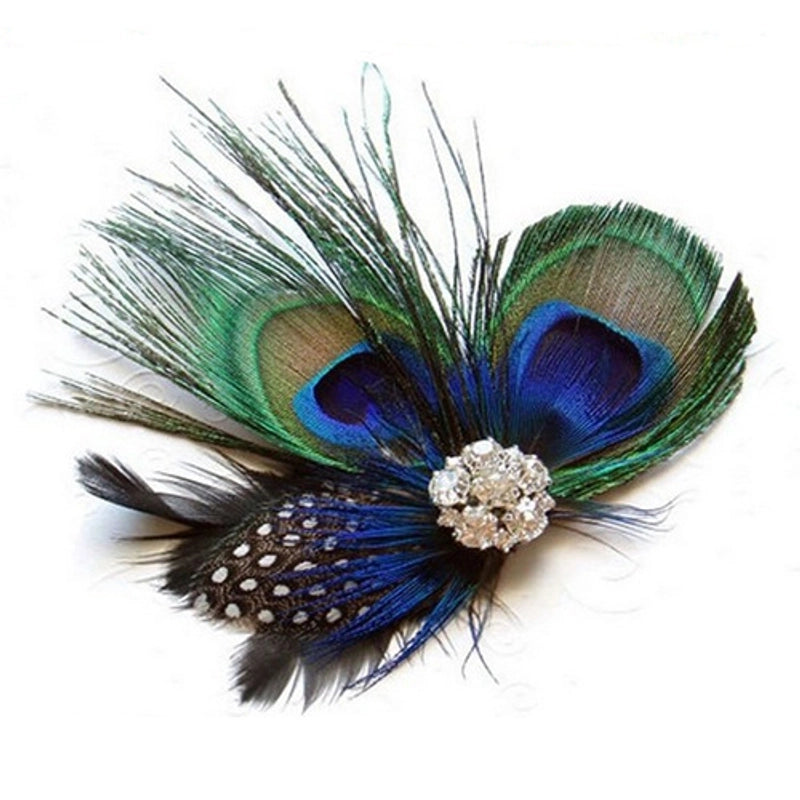 Women’s Classical Lady Peacock Feather Hair Clip