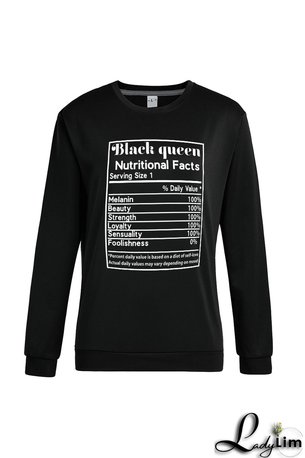 Black Fashion Street Print Patchwork Letter O Neck Tops