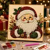 Framed Santa Claus - Pearls Painting Kit DIY Diamond Painting Pearl Dot Crafts 20x20CM