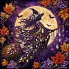 Witch Framed Special Shape Diamond Painting Kit 25x25cm for Adults