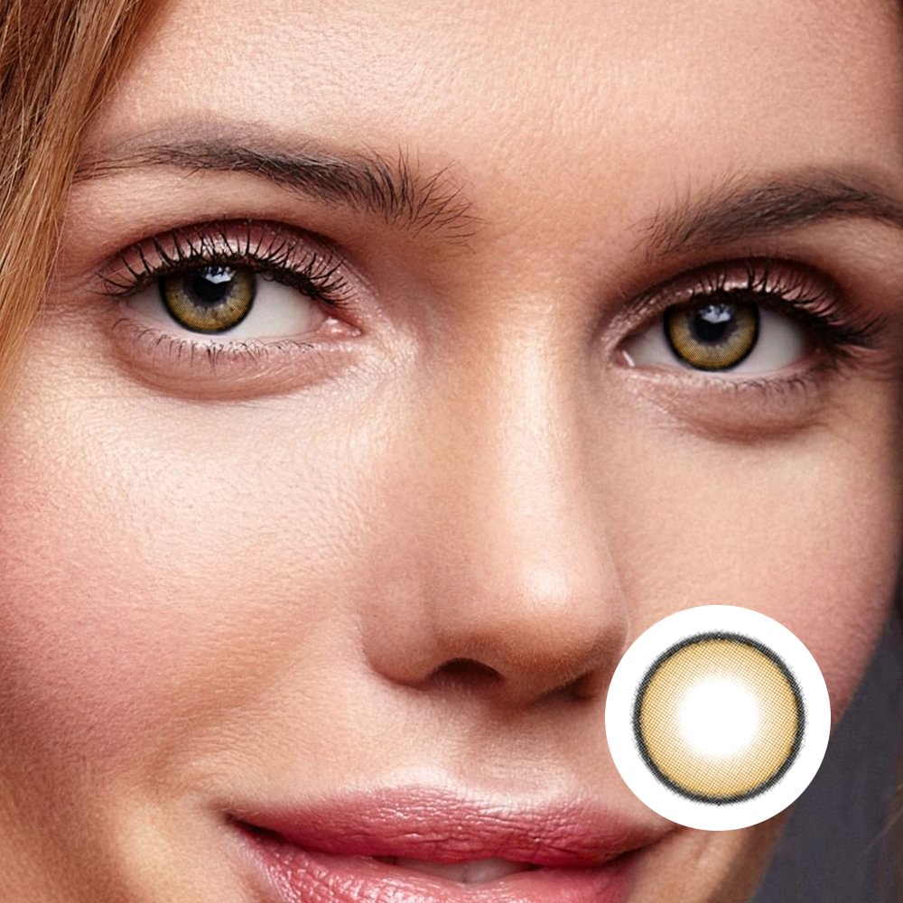 NEBULALENS Roman Brown Yearly Prescription Colored Contacts NEBULALENS