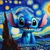 Disney stitch-plein diamant rond peinture-30 * 30cm