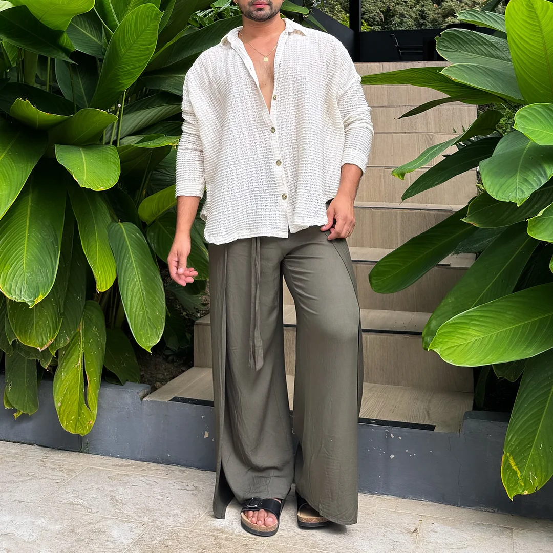  Stylish Wide-Leg Trousers with Adjustable Waist for Everyday Wear-inspireuse