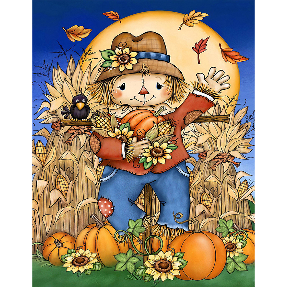 

Straw Man - 11CT Stamped Cross Stitch - 40*50CM, 501 Original