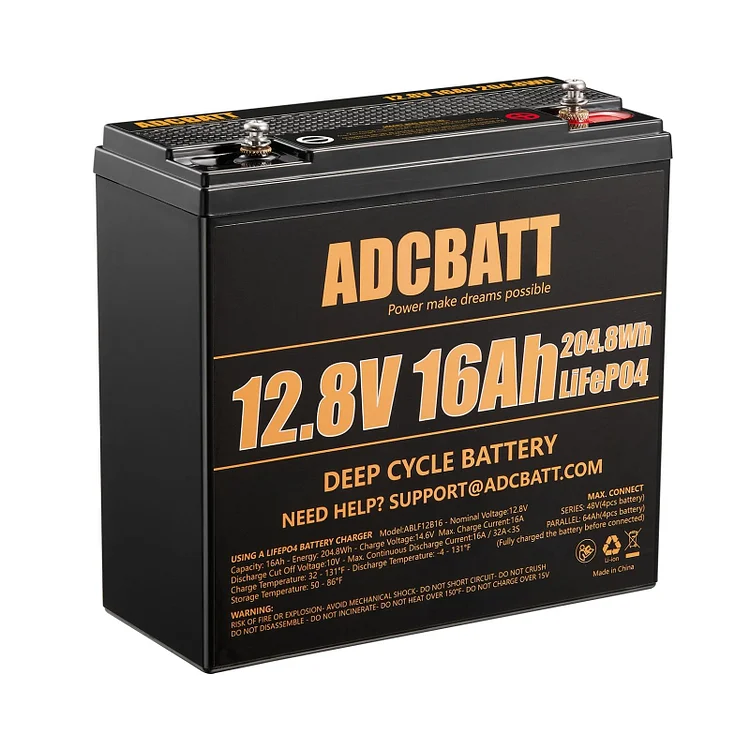 Batteria litio LiFePO4 Ultrabatt 12V-300A, 16Ah