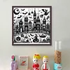 Halloween House-11CT Stamped Cross Stitch 50*50cm/19.69*19.69in
