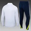 Joyfball 2025/2026 Real Madrid Half-Pull Training Suit White Retro Version Football Shirt 1:1 Thai Quality