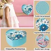 Flower DIY Diamond Painting Heart-Shaped Jewelry Box Decorative Storage Case