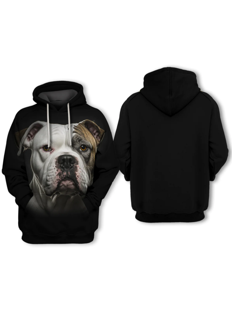 American Bulldog - Unisex 3D Graphic Hoodie