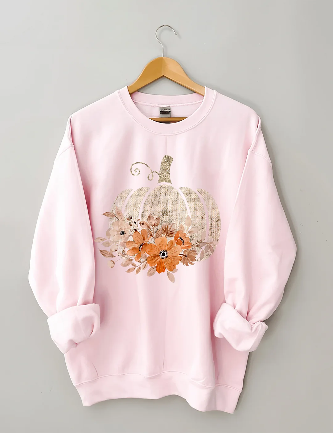 Floral Pumpkin Sweatshirt