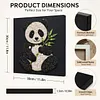 DIY Pre-Framed Panda Button Art Canvas Kit