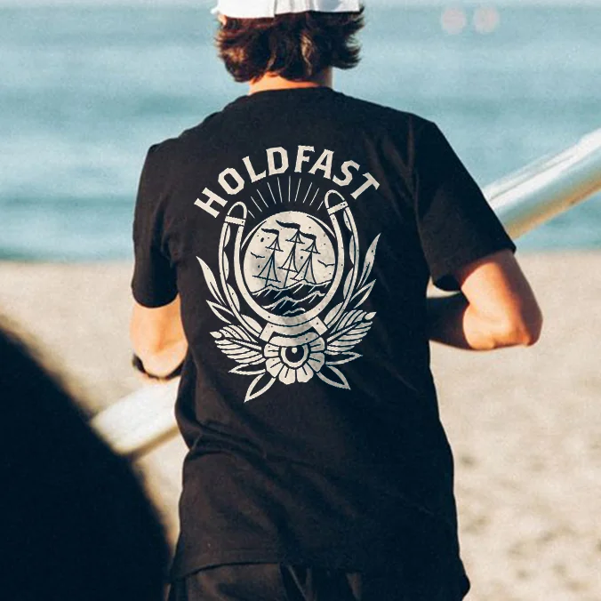 Hold Fast Printed Men's T-shirt