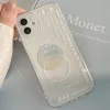 Over The Moon Transparent Phone Cases for iPhone 7-14
