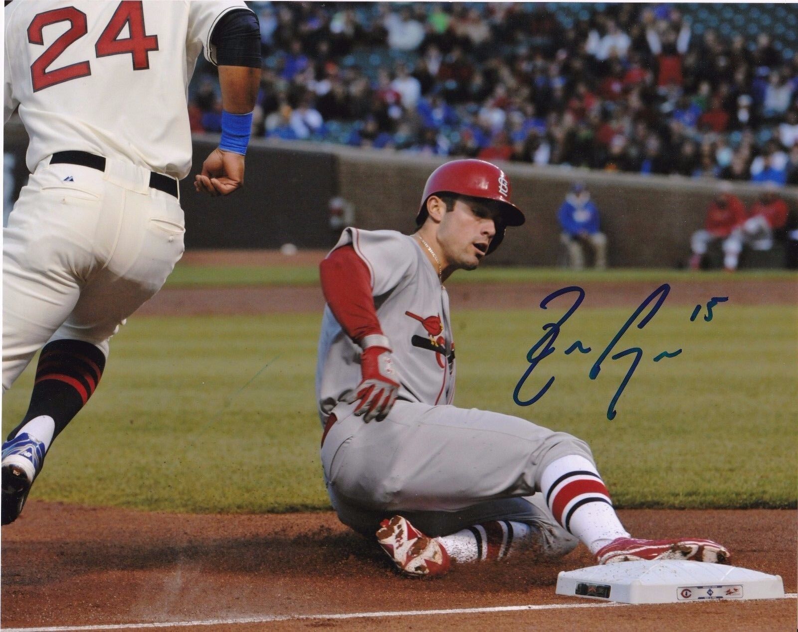 RANDAL GRICHUK ST. LOUIS CARDINALS ACTION SIGNED 8x10