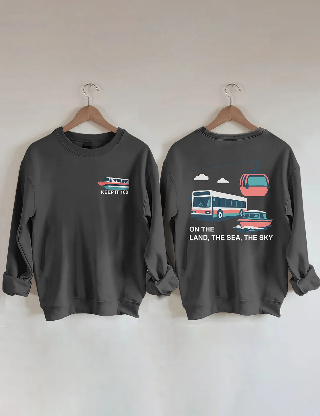 On The Land The Sea The Sky Sweatshirt