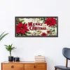 (50*25cm)Christmas Flower - Full Round Drill Diamond Painting