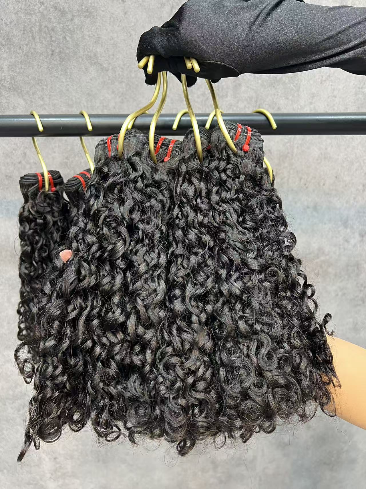3PCS  Double Drawn Pixie Curly Large Curls Burmese Hair Bundles | 10&ndash;24 Inch | Boruihair | 100% Human Hair