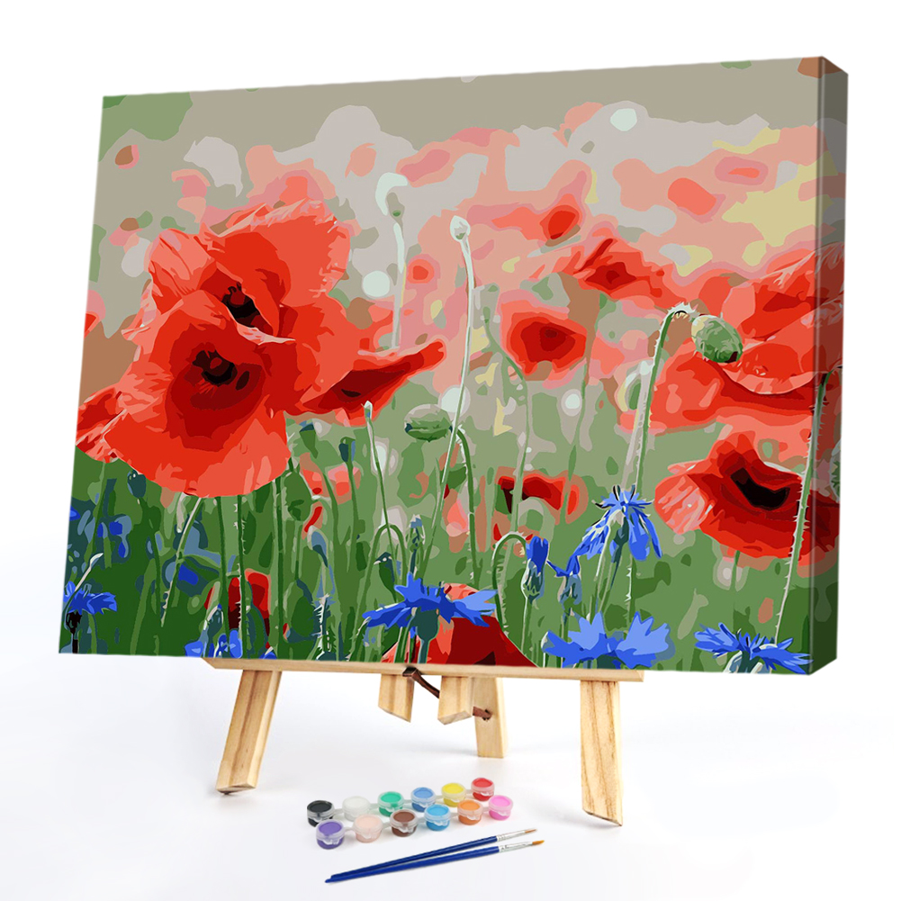 

40*50CM Paint By Numbers-Pink Flower, 501 Original