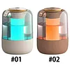 Air Humidifier Super Anti-Dry-Burning Quiet Silent Dual-Spray Humidifier W/ 7-Color Ambient Night Light Suitable for Room Office and Gym
