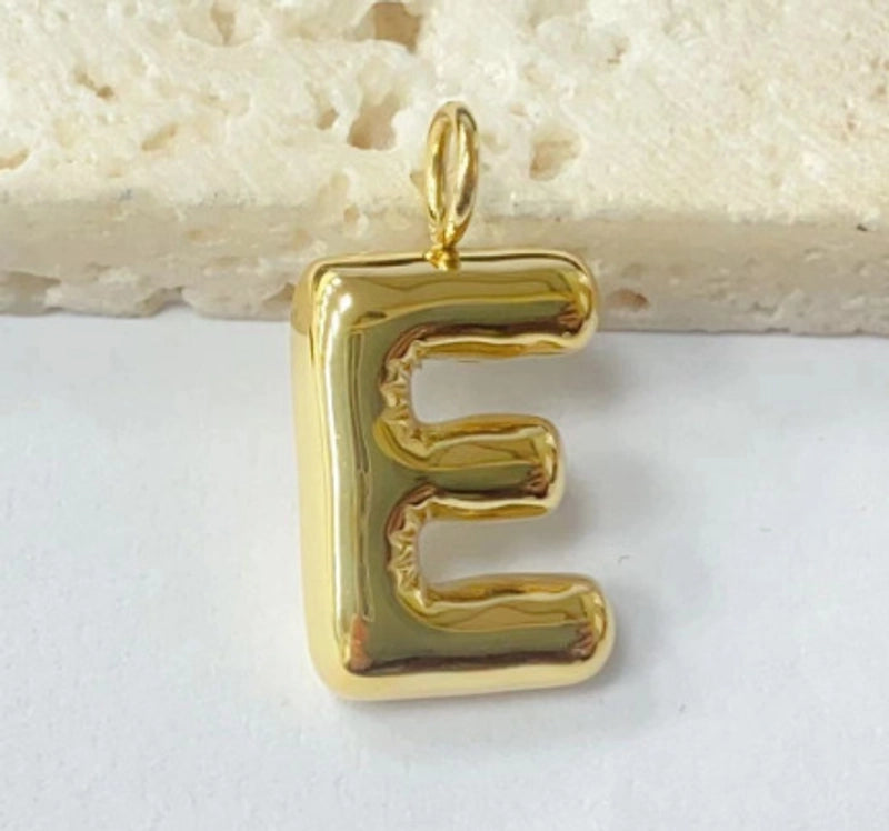1 Piece 24mm 304 Stainless Steel Letter Pendant Chain