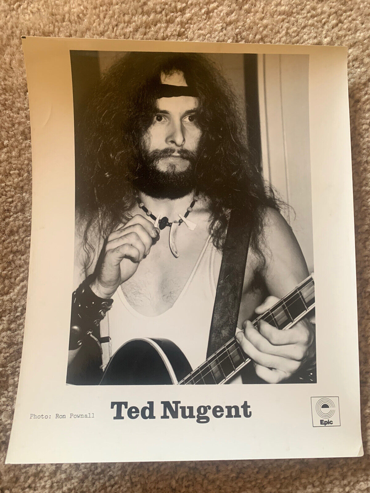 Ted Nugent Rare Vintage Original 8x10 Press Promo Photo Poster painting #1