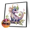 Purple Dragon-Crystal Rhinestone Diamond Painting