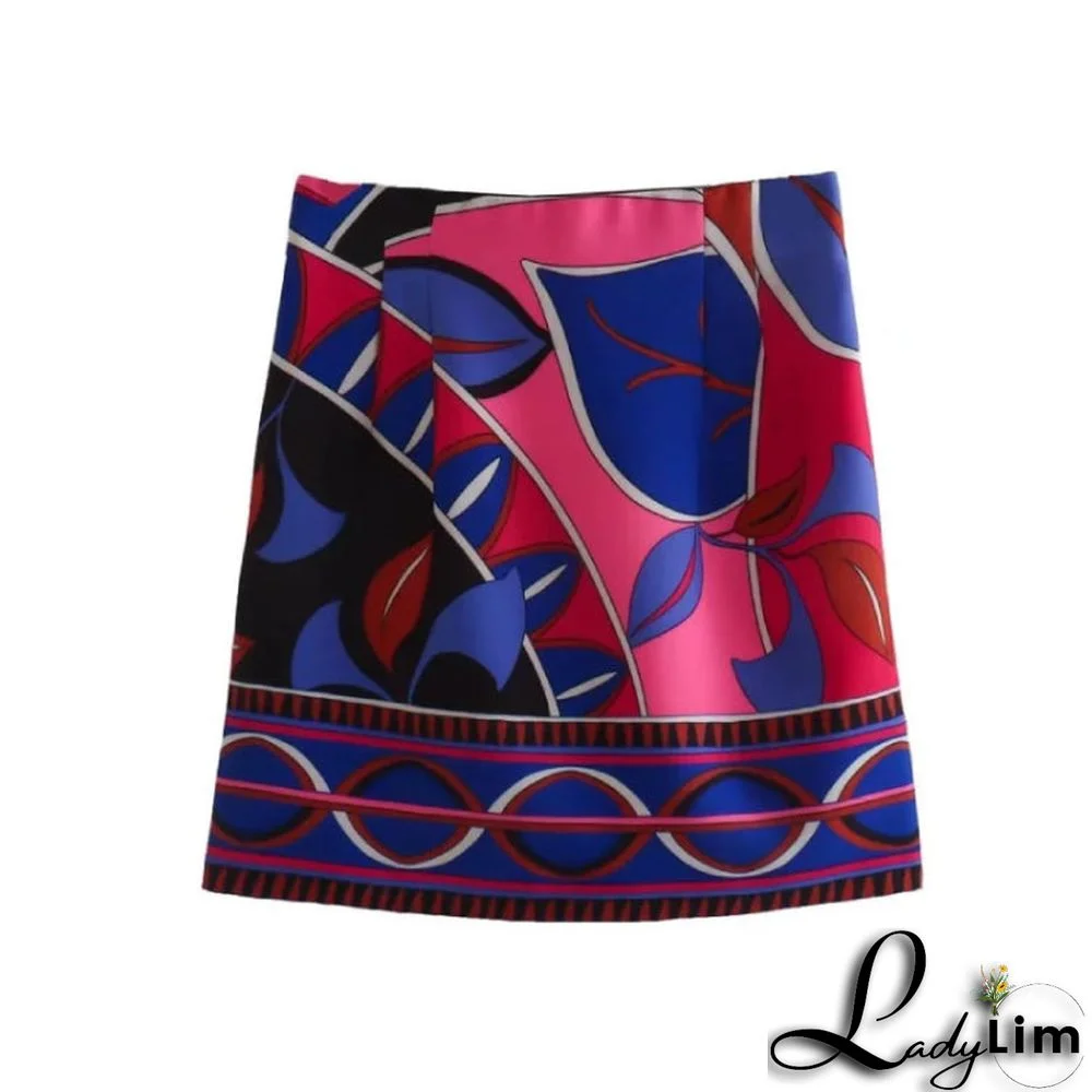 Single-breasted Printed Shirt and Bottom