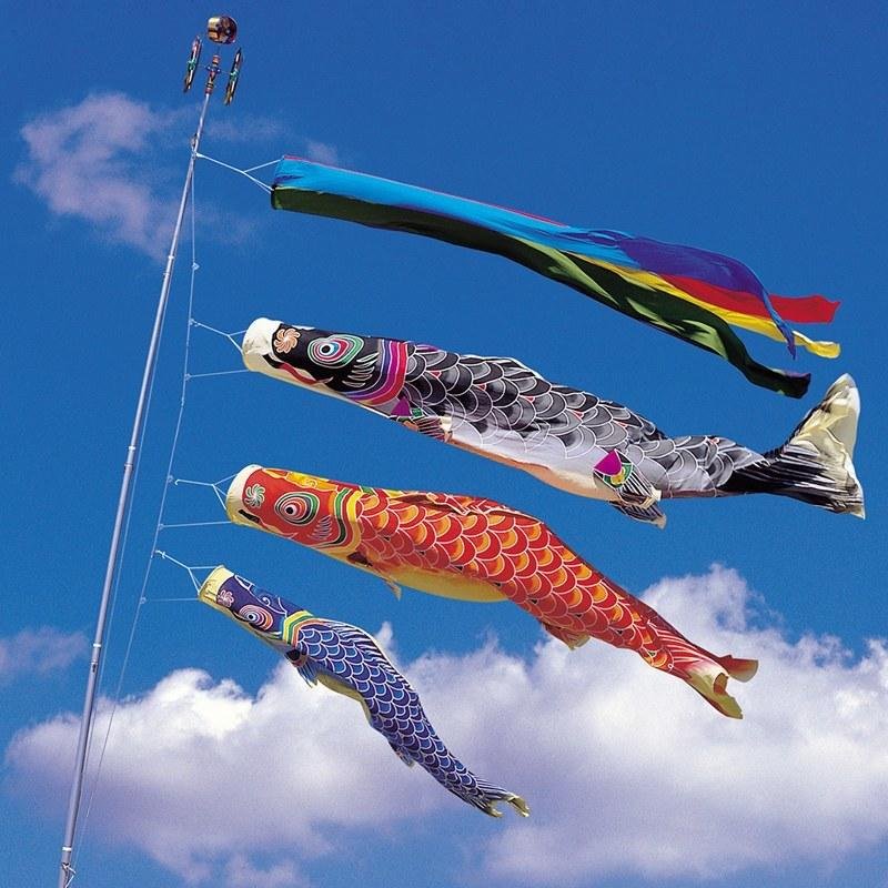 Hugoiio™ Super low price!！！Japan Style Carp Wind Sock Flag Wind Chimes Hanging Decorations Yard Koinobori Hanging Decor