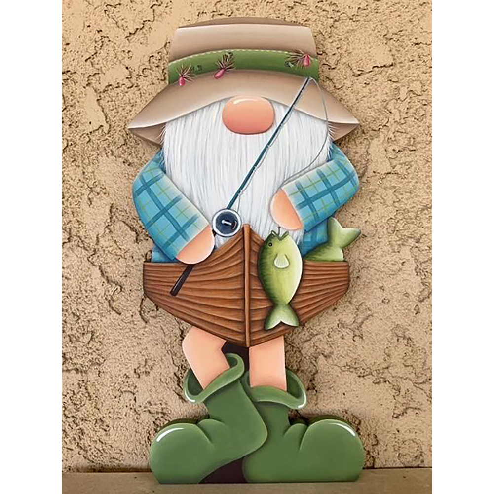 

Gingerbread Gnome - Round Drill Diamond Painting - 30*40CM, 501 Original