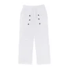 Men's Casual Hawaii Beach Multi Button Cotton Linen Trousers by Inlyline