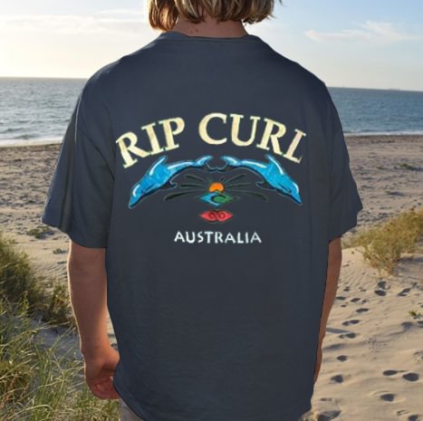 Mens Fashion Back Printed T-shirt / [blueesa] /
