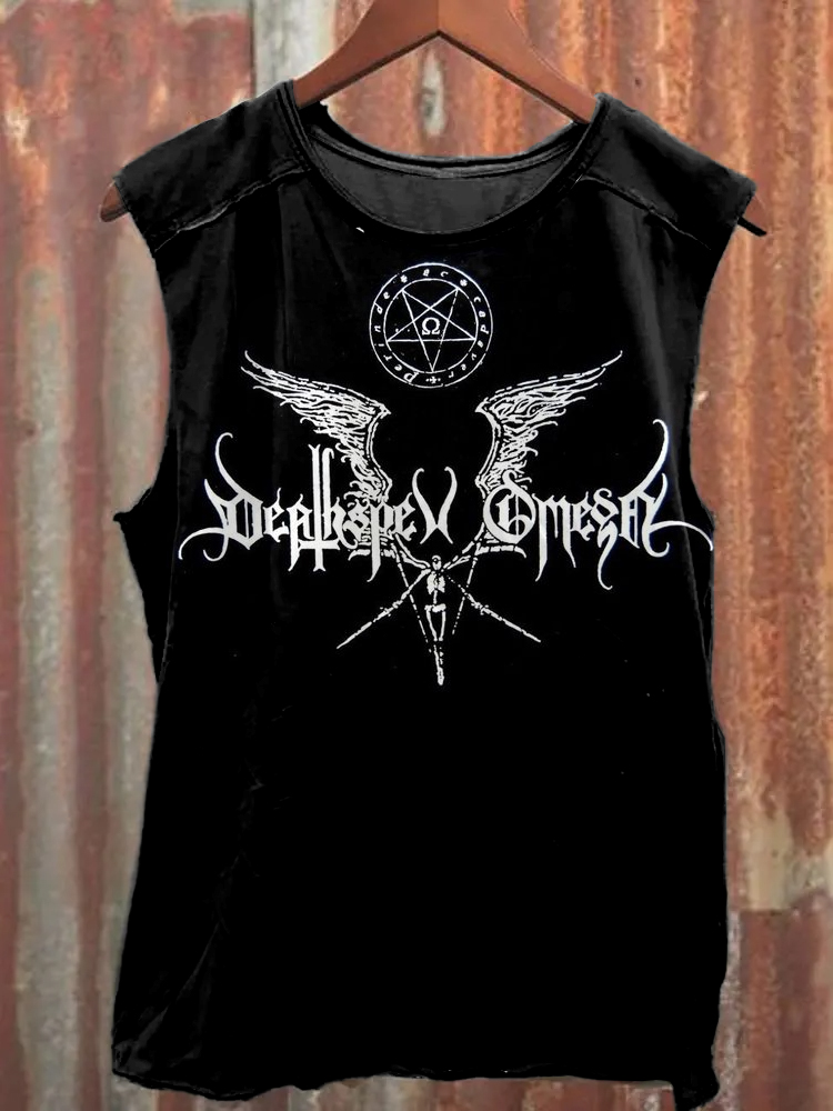 Black Metal Art  Print Vintage Tank Top / Rvogue / Rvogue