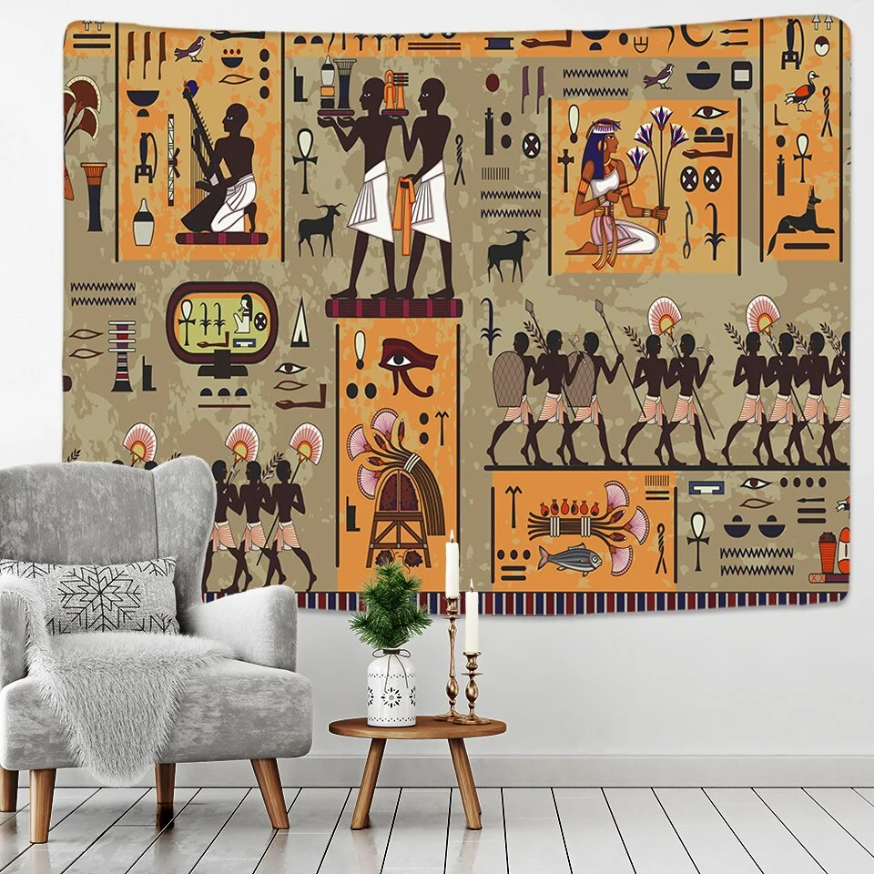Ancient Egyptian Egypt Tapestry Wall Hanging Home Dorm Decor Bedspread Throw Art Home Decor
