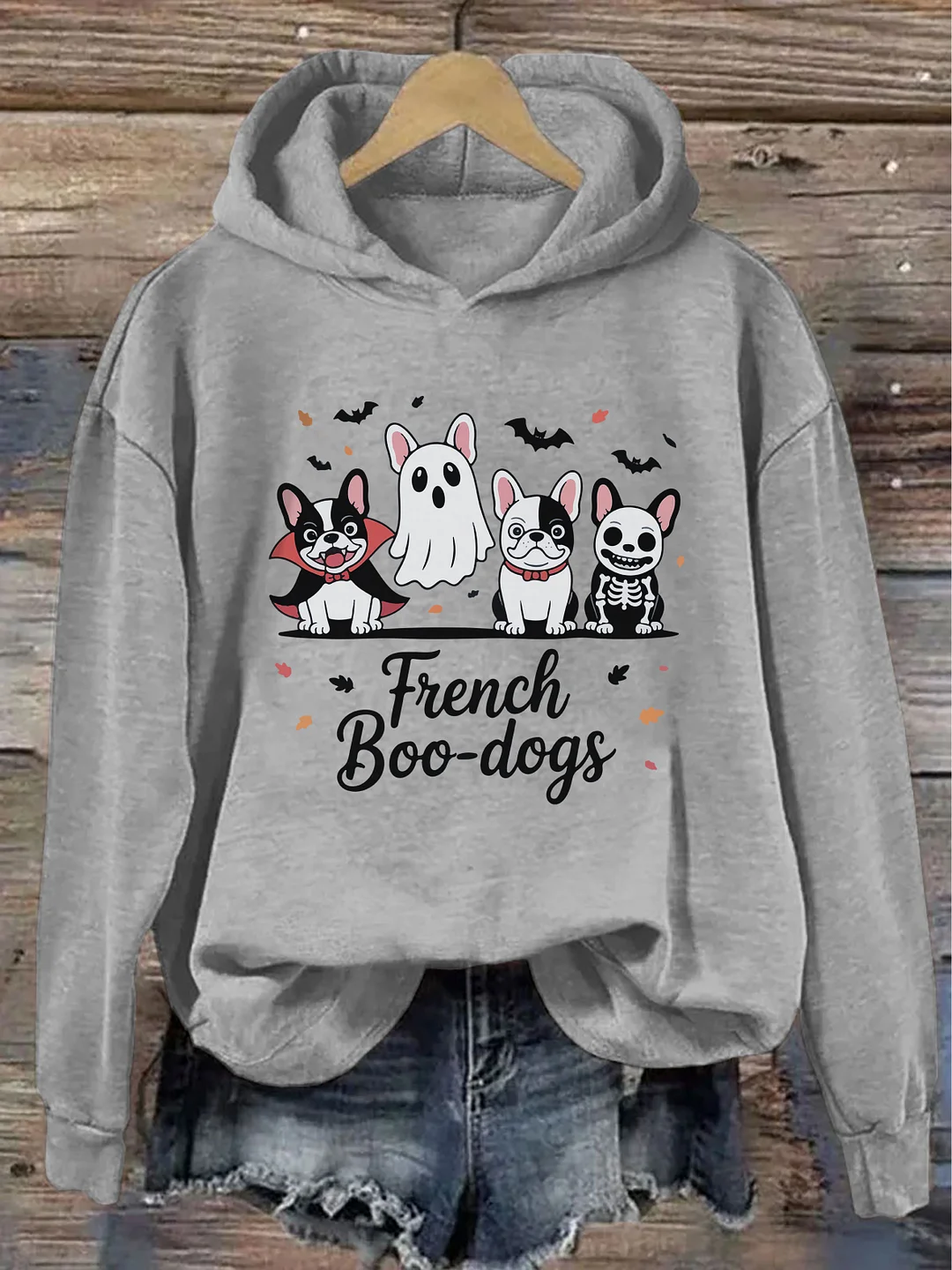 Fall French Bulldog Halloween Hoodie