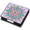 PU 5D Pearl Diamond Painting Kit Note Box DIY Diamond Art Notepad Box with 160 Sheets of Paper (Mandala)