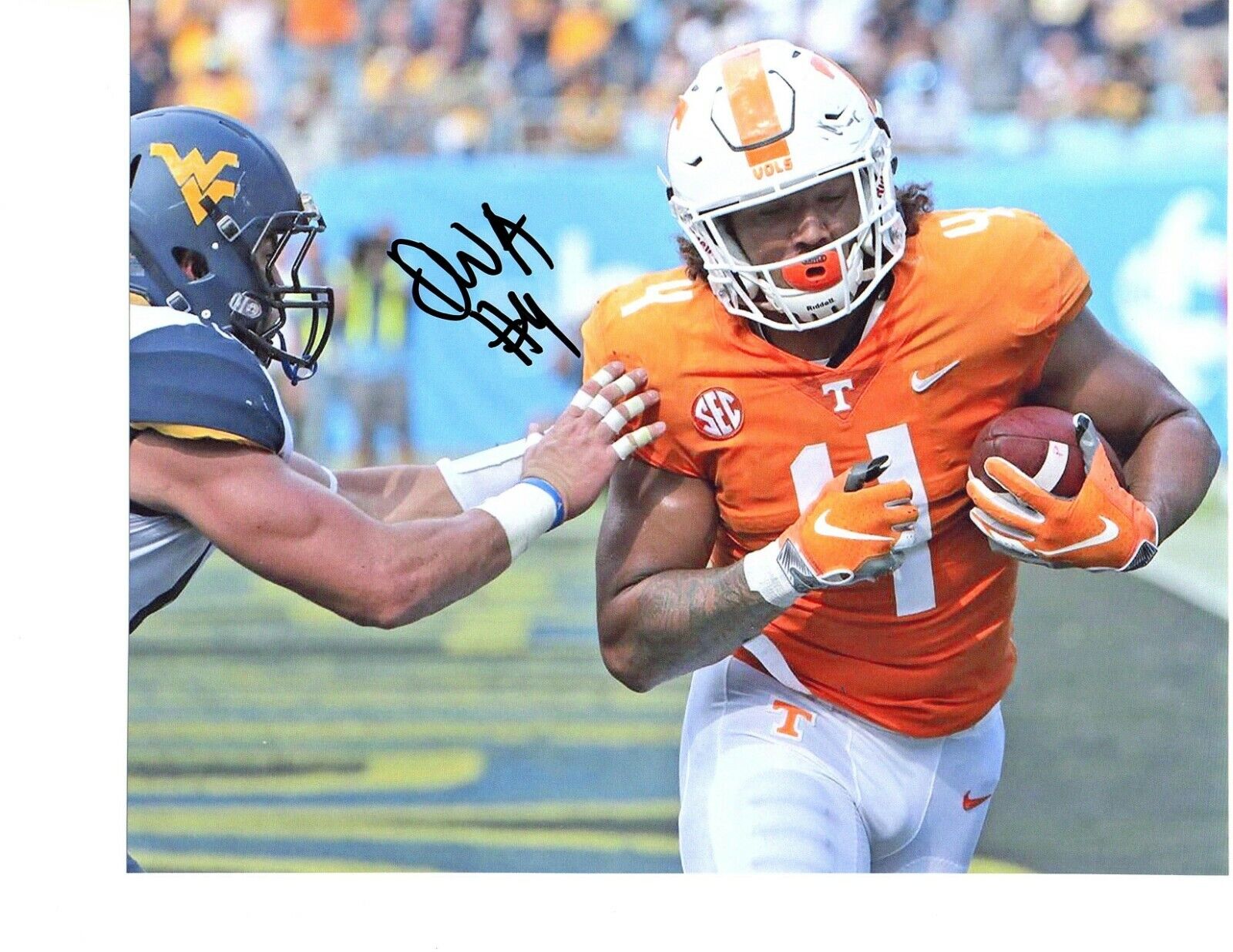 Dominick Wood-Anderson Tennessee Vols signed autograph 8x10 football Photo Poster painting Vols