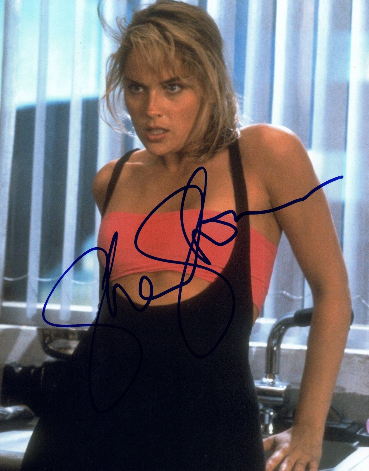 Sharon Stone Signed Autographed 8x10 Photo Poster painting Basic Instinct Hot Sexy COA VD