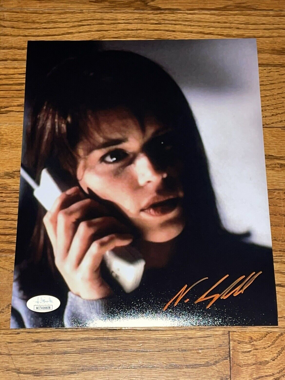 Neve Campbell as Sidney in Scream signed 8x10 autographed Photo Poster painting JSA COA