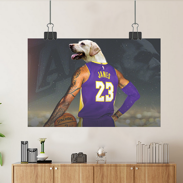 Custom Lebron James Canvas Wall Art,LA Lakers Poster Wall Art Print,Star Forever Legend Picture Artwork for Home Decor