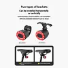 COB Smart Bicycle Rear Light Waterproof Auto Brake Sensing Light (Seat Rails)