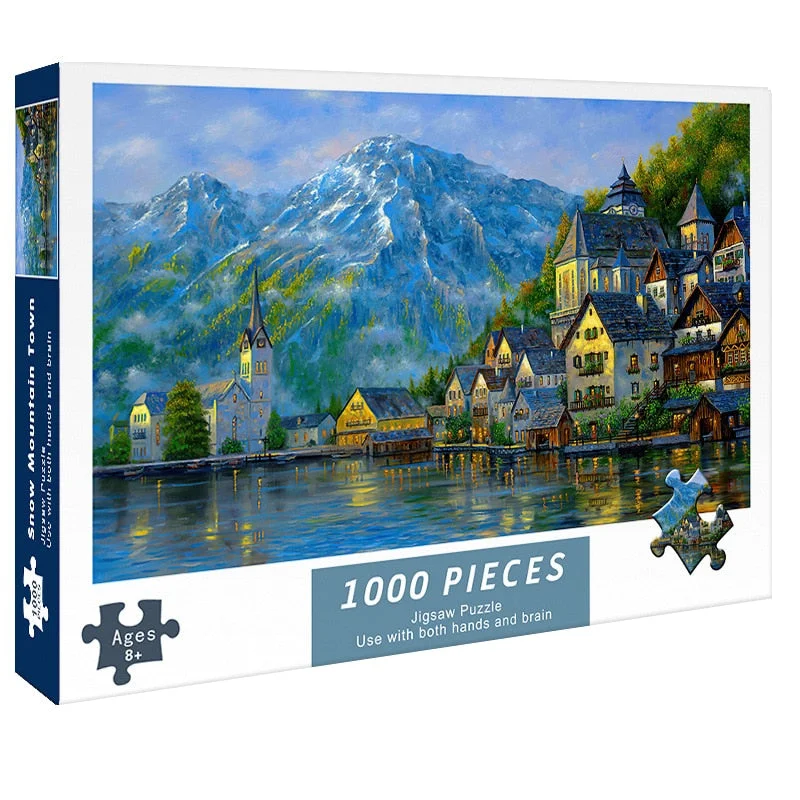 Puzzles for Adults 1000 Pieces Paper Jigsaw Puzzles Educational Intellectual Decompressing DIY Large Puzzle Game Toys Gift