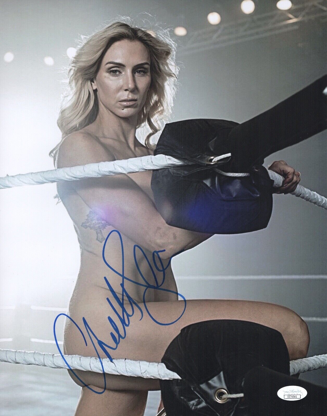 CHARLOTTE FLAIR Signed WWE 11x14 SEXY Photo Poster painting WrestlerDIVA Champ Autograph JSA COA