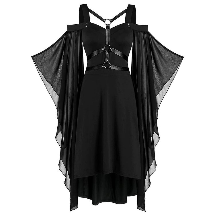 Mesh Stitching Bandage Sling Dress